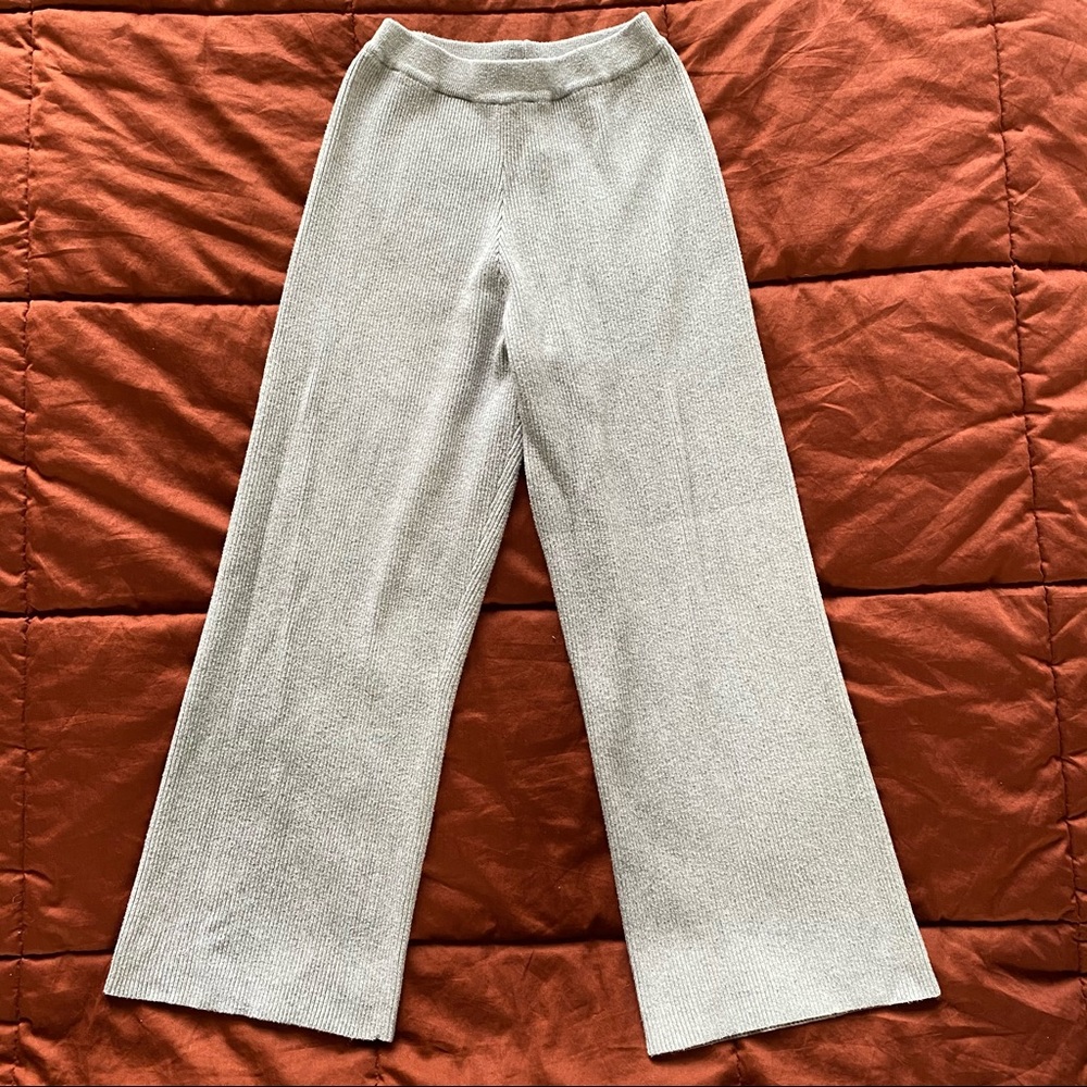 Nasty Gal - high waisted wide leg knit pants